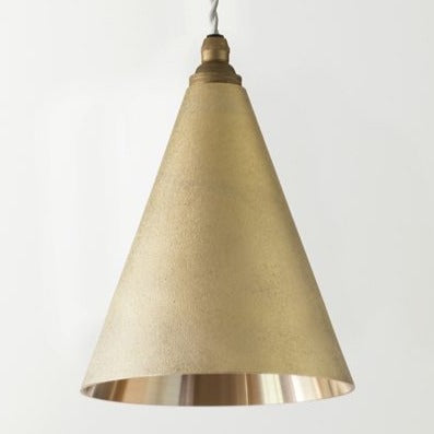Ihada Brass Conical Pendant Lamp