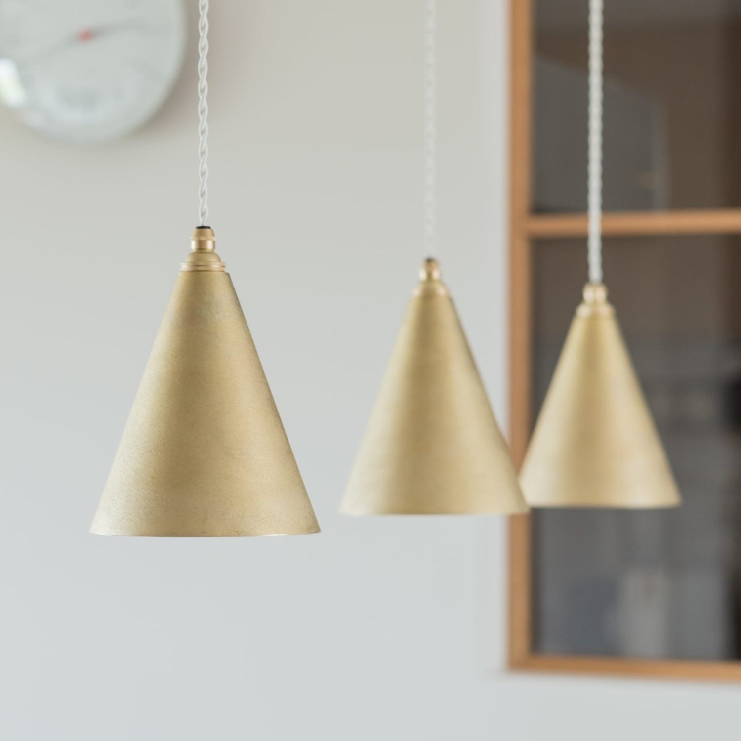 Ihada Brass Conical Pendant Lamp