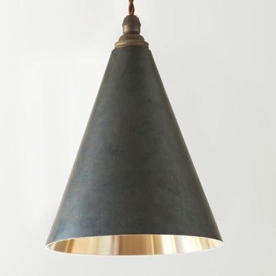 Ihada Brass Conical Pendant Lamp