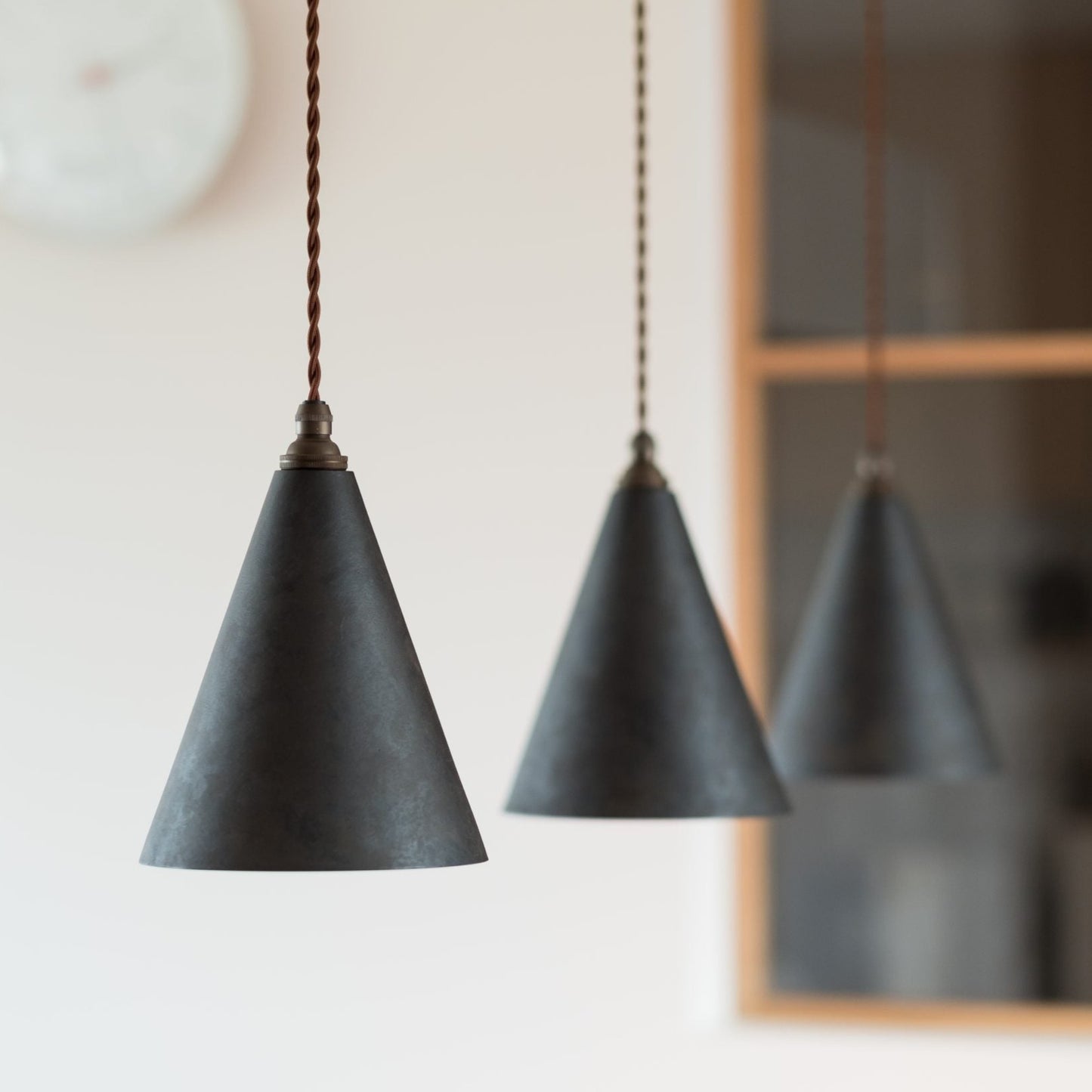Ihada Brass Conical Pendant Lamp