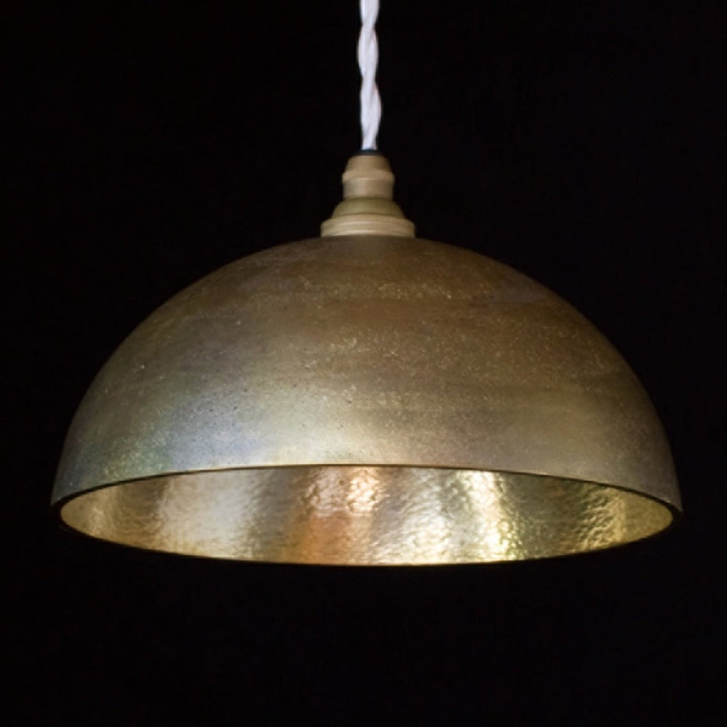Ihada Brass Hemispheric Pendant Lamp