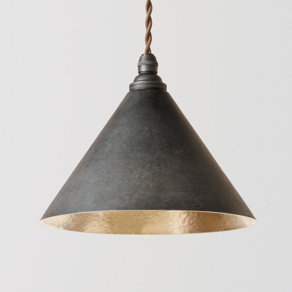 Ihada Brass Conical Pendant Lamp