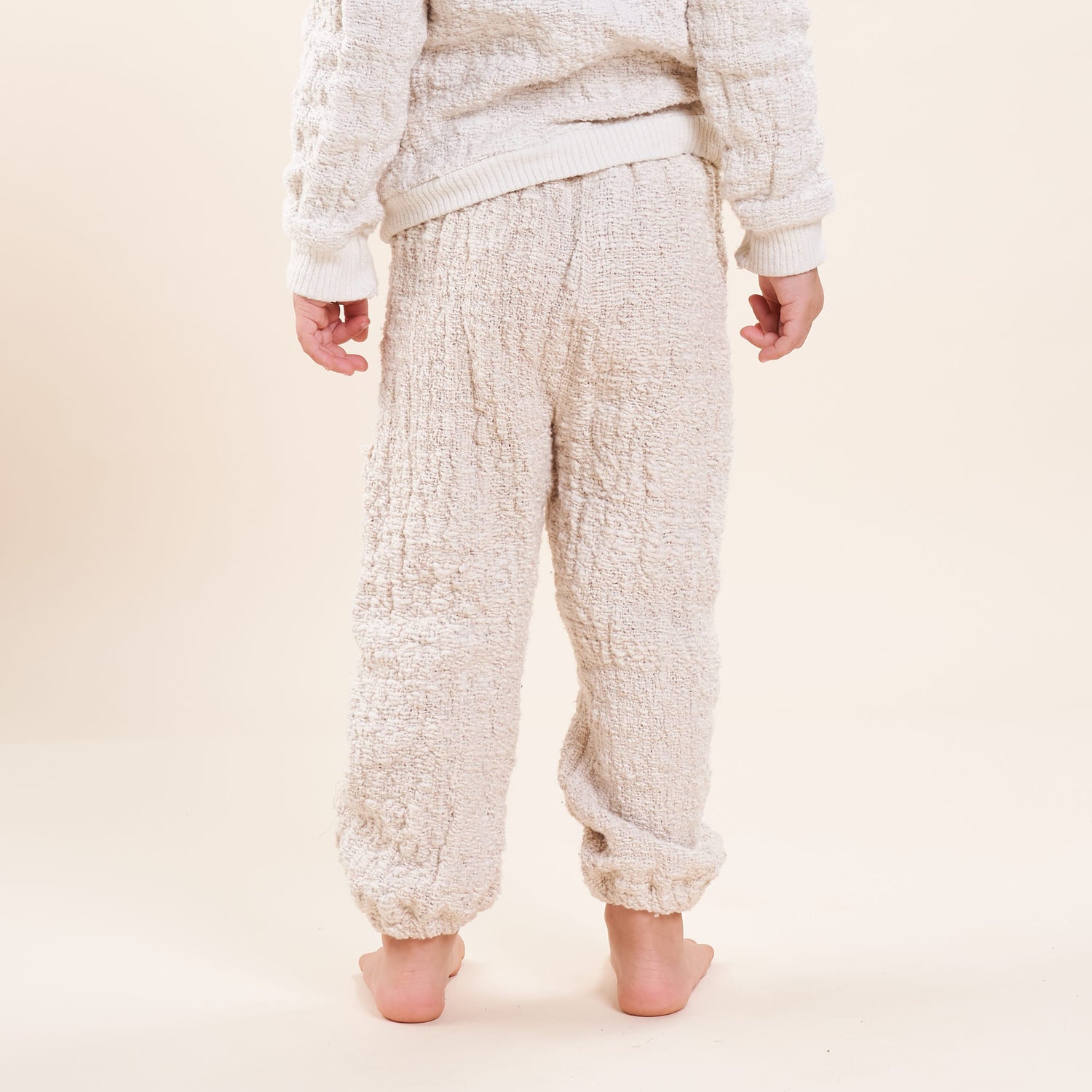 Kids' Easy Jogger, Undyed Handspun Natural Cotton