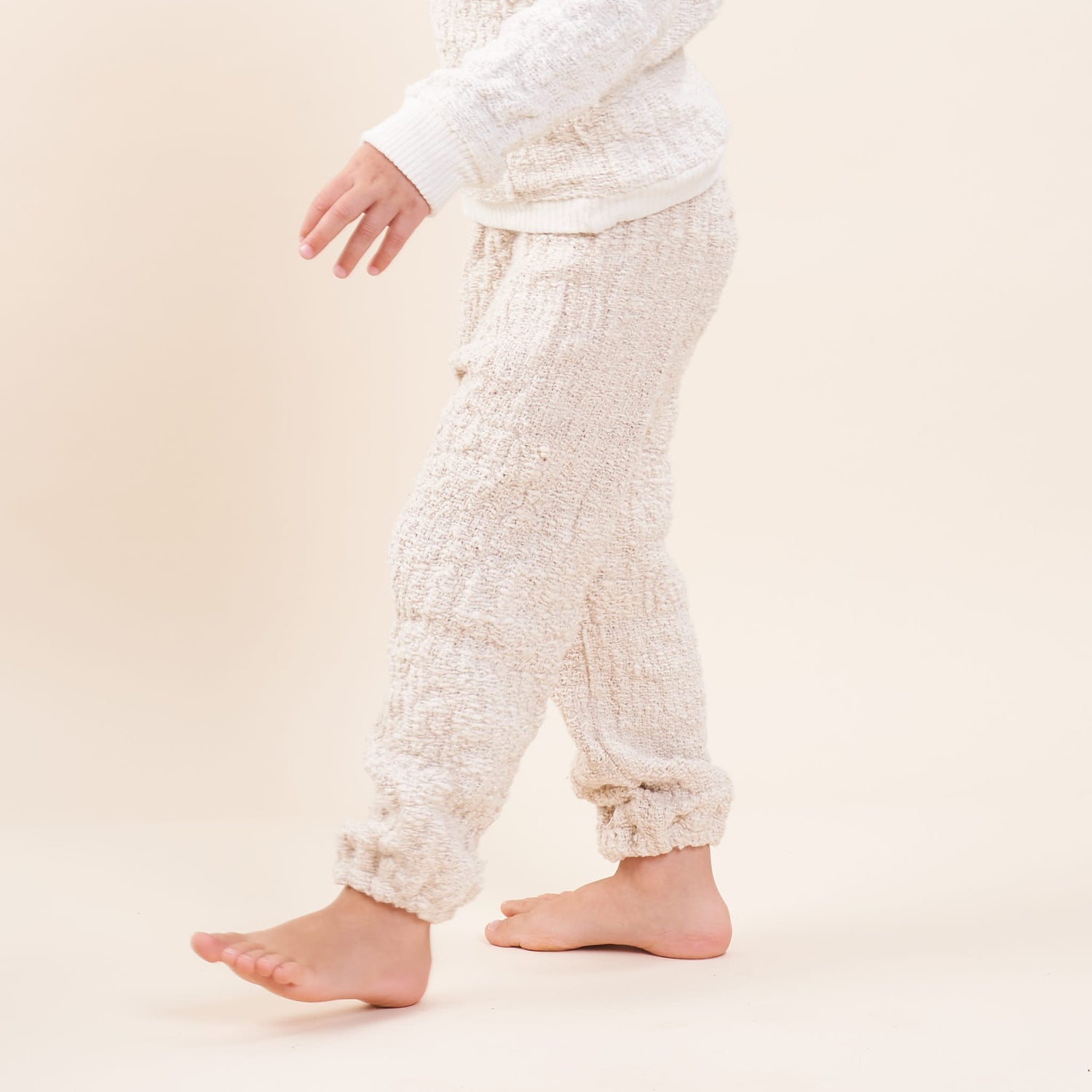 Kids' Easy Jogger, Undyed Handspun Natural Cotton