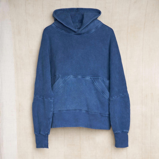 2-Pocket Knit Anorak, Indigo Organic Cotton Jersey