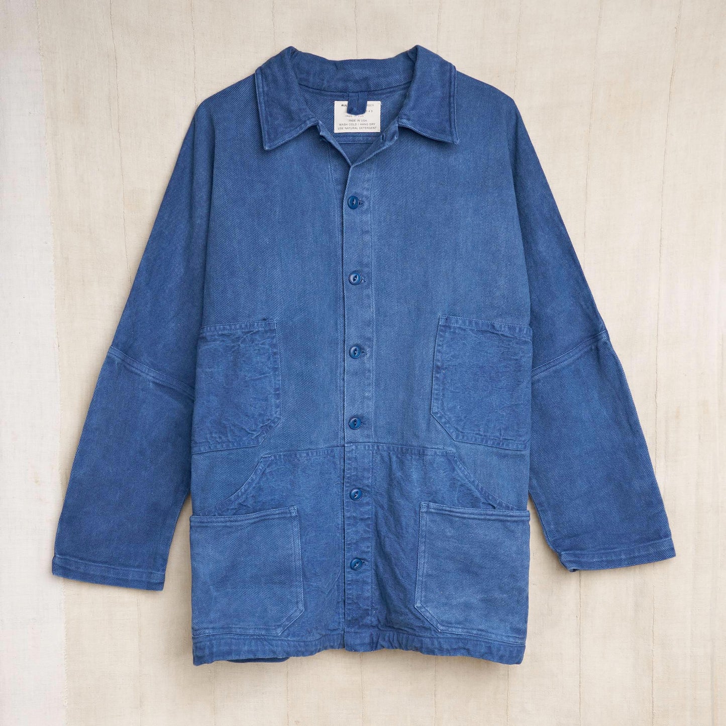 10-Pocket Maker Coat, Indigo Organic Cotton Twill + Canvas