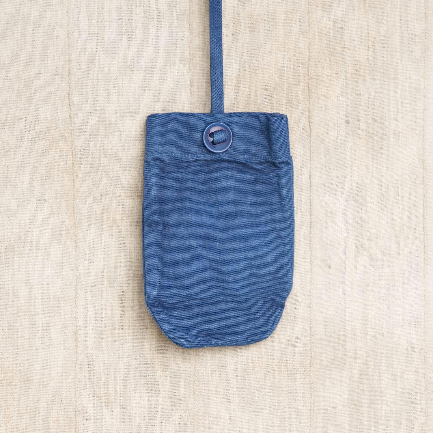 3-Pocket Convertible Passport Bag, Indigo Organic Cotton Canvas