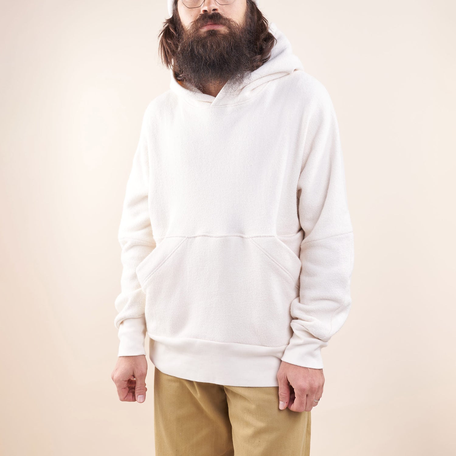 2-Pocket Knit Anorak, Undyed Organic Cotton Jersey