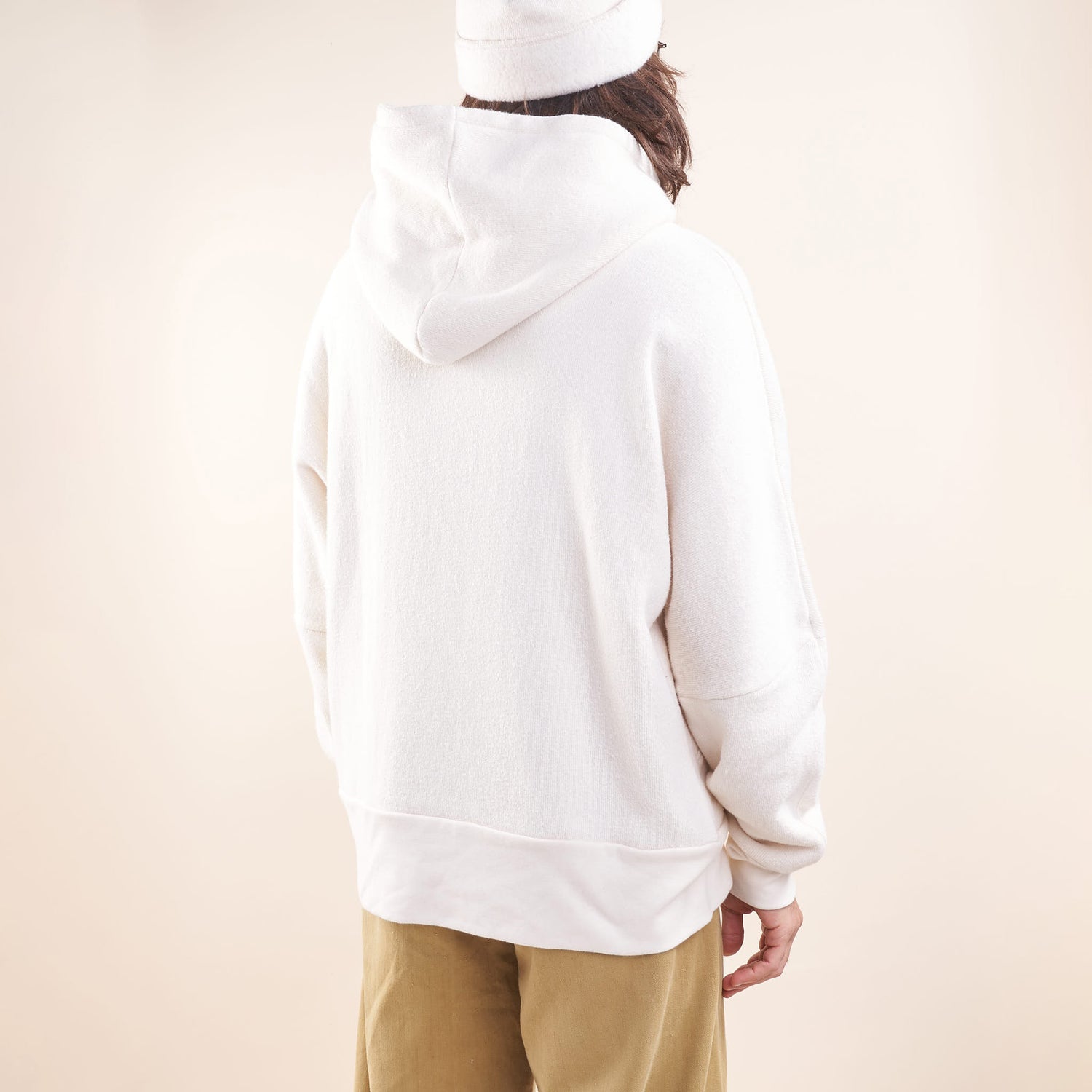 2-Pocket Knit Anorak, Undyed Organic Cotton Jersey