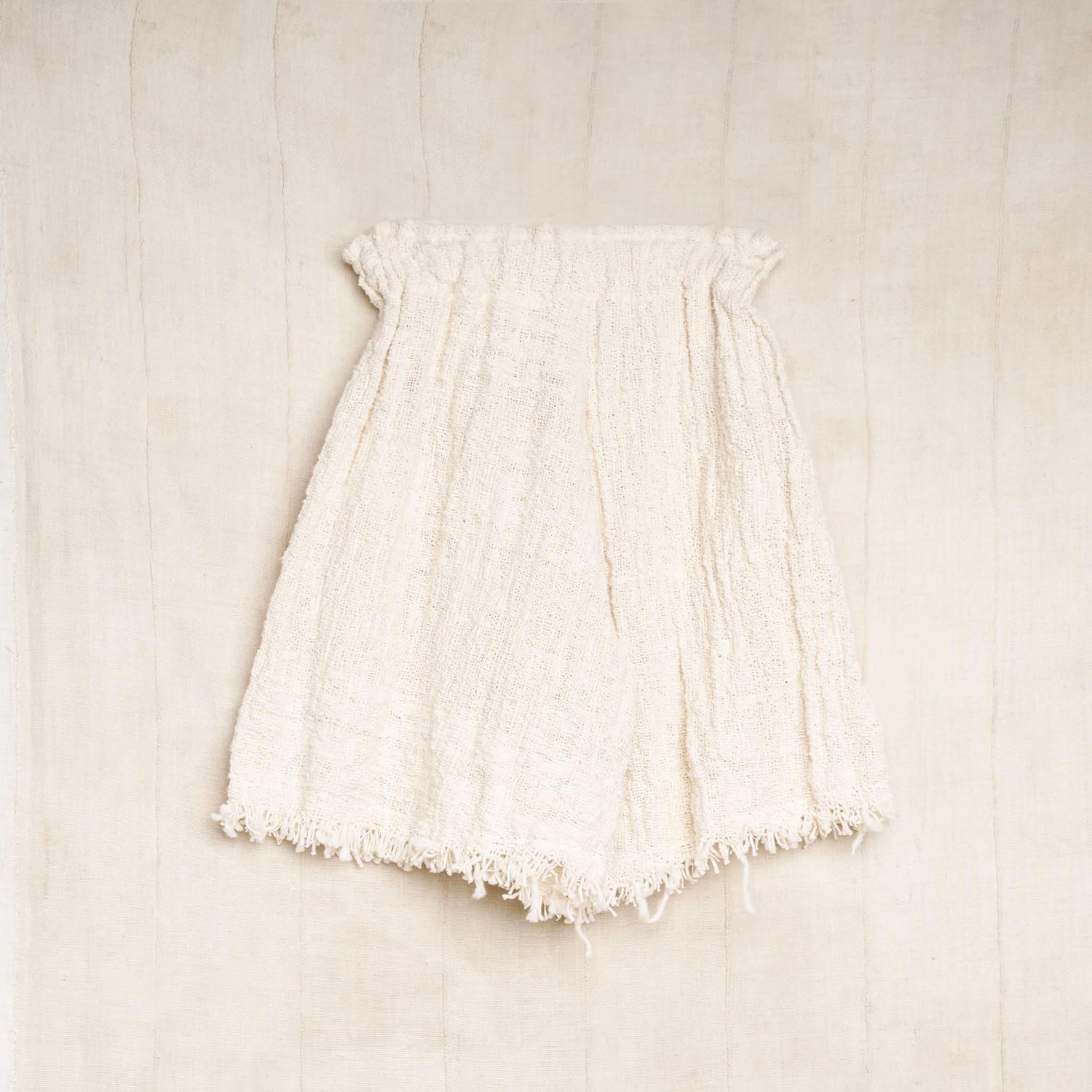 Live Edge Short, Undyed Handspun Natural Cotton