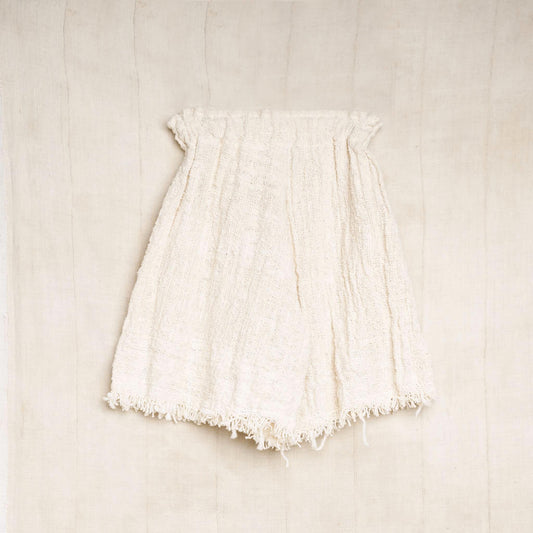 Live Edge Short, Undyed Handspun Natural Cotton
