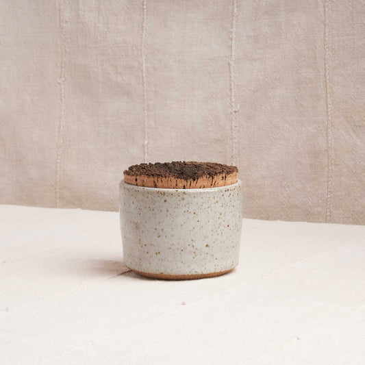 Corked Ceramic Canister