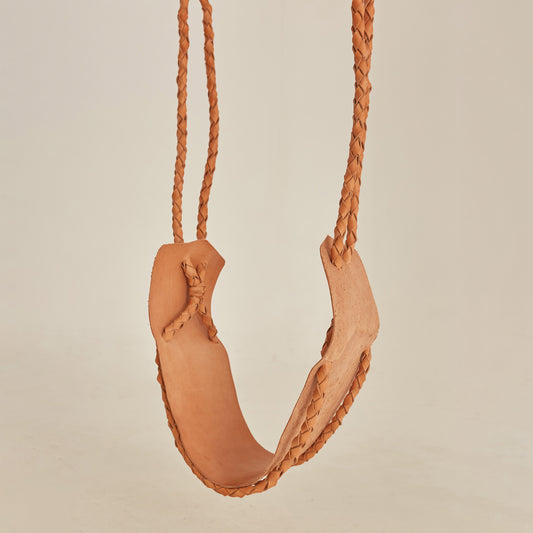 Braided Hammock, Vegetable Tanned Leather