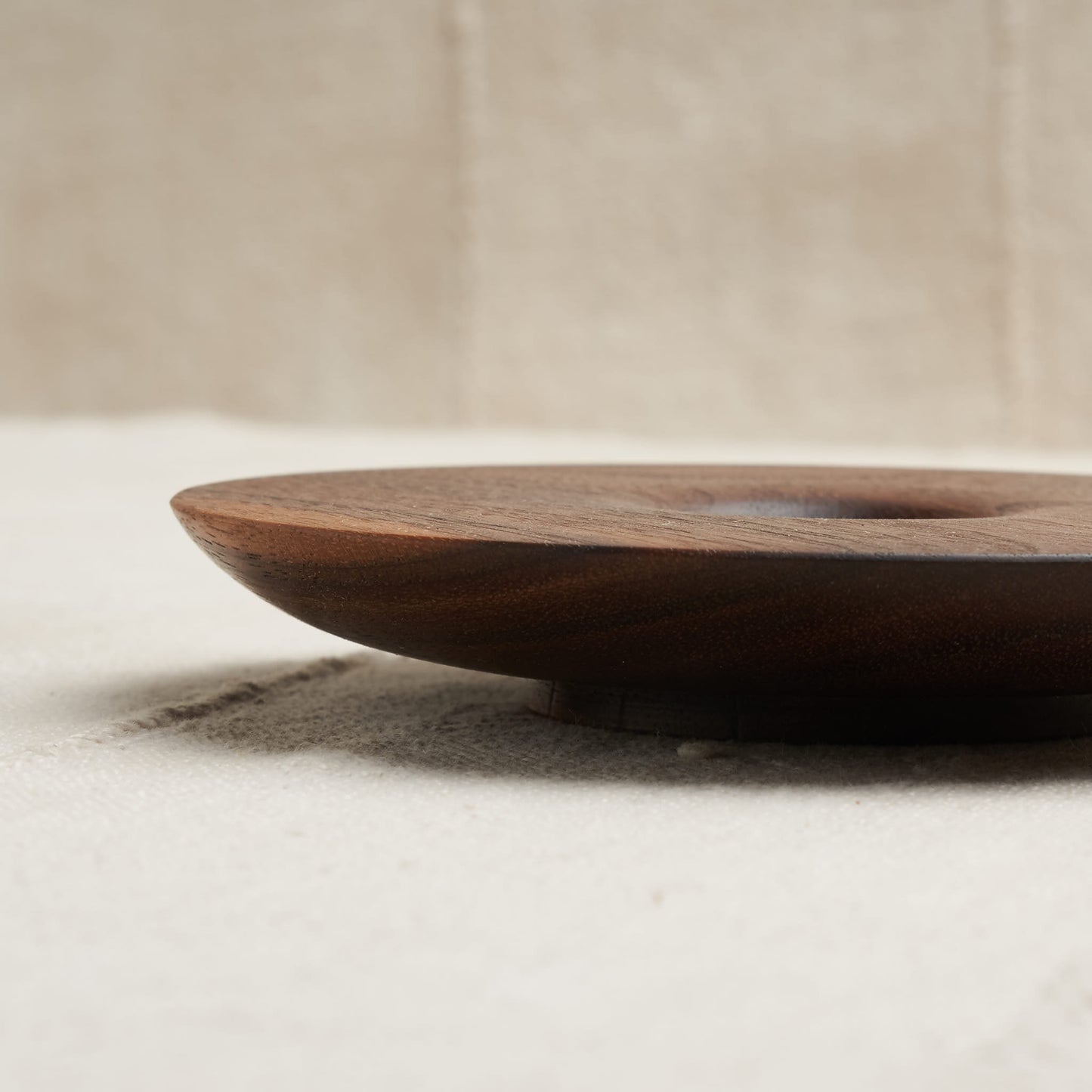 Hand-Turned Candlestick Holders, Natural Walnut
