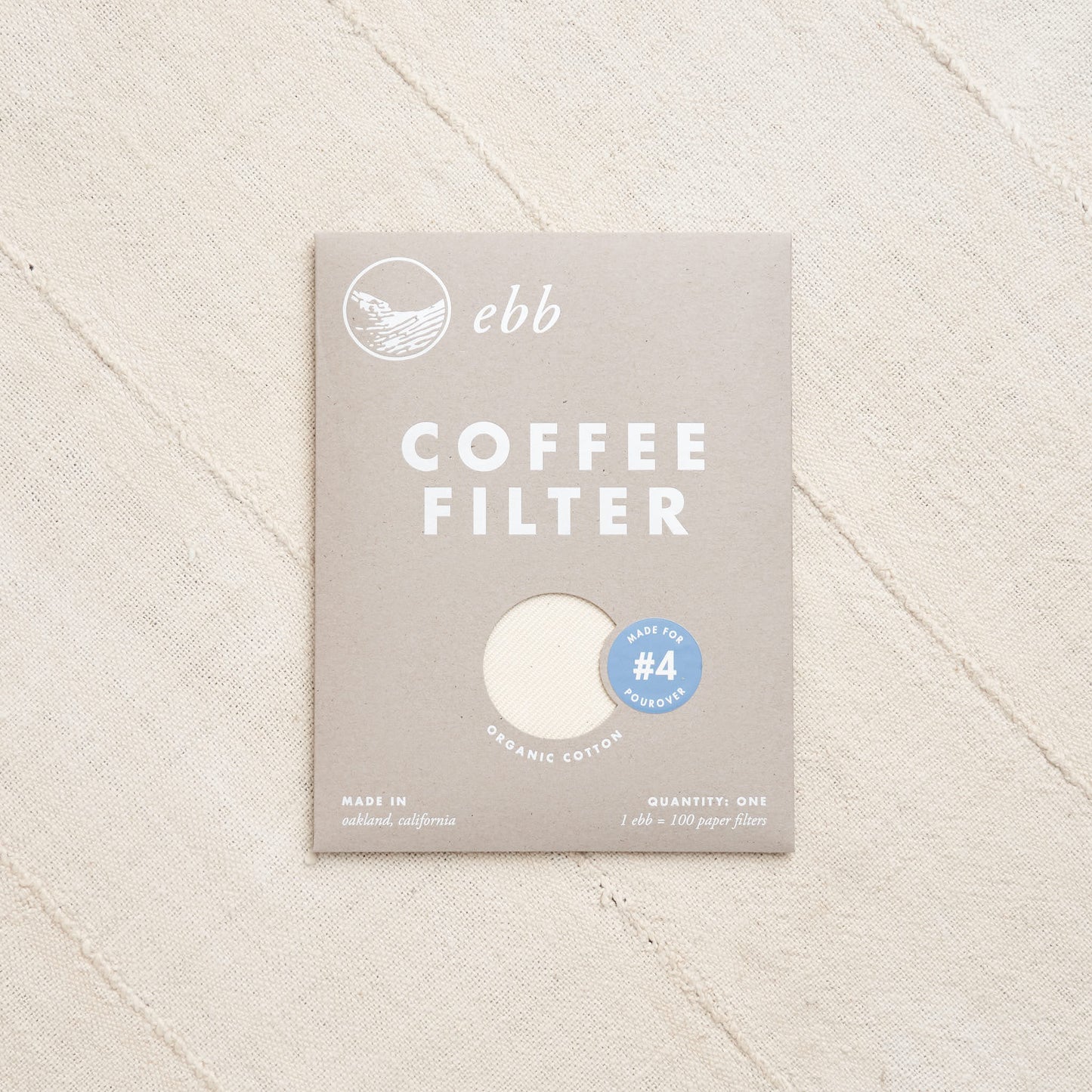 Ebb Organic Cotton Coffee Filters