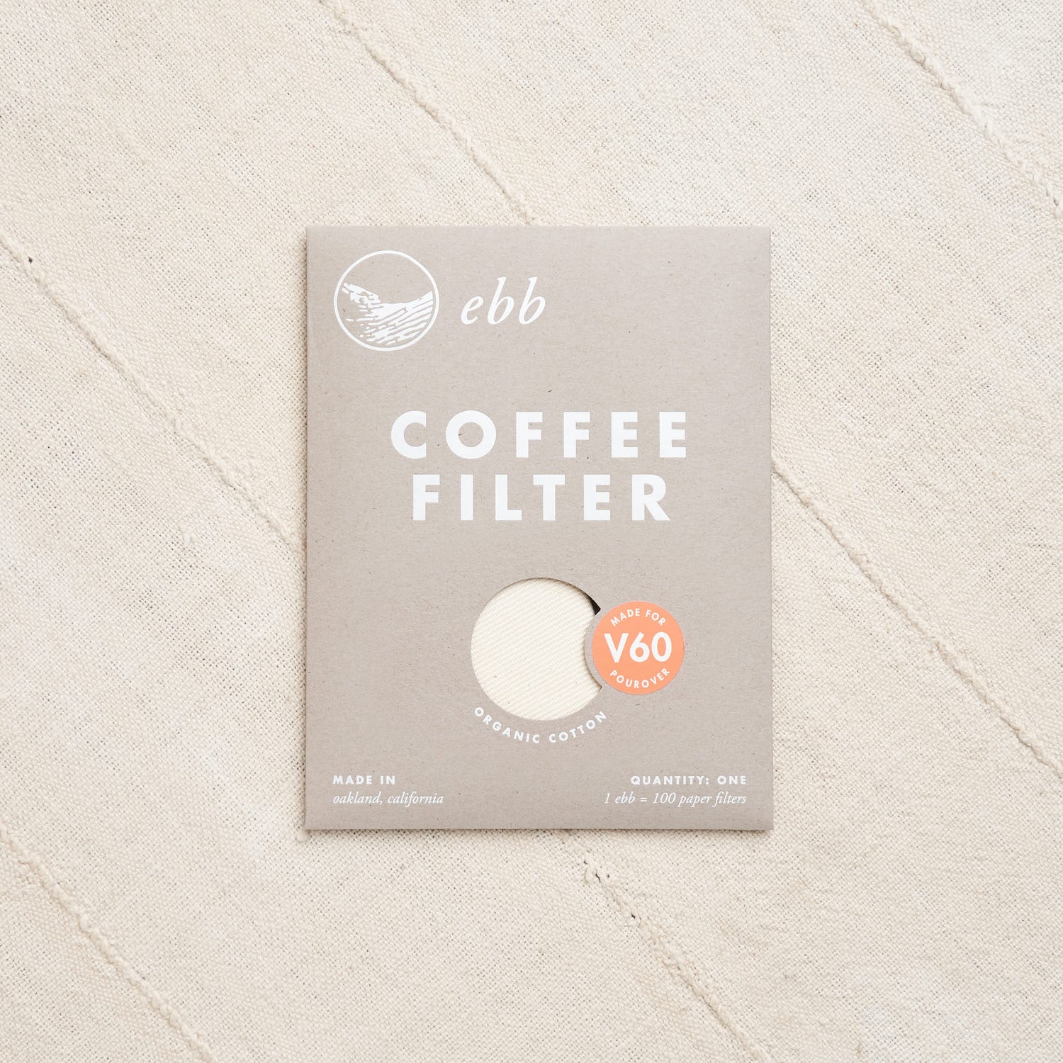 Ebb Organic Cotton Coffee Filters