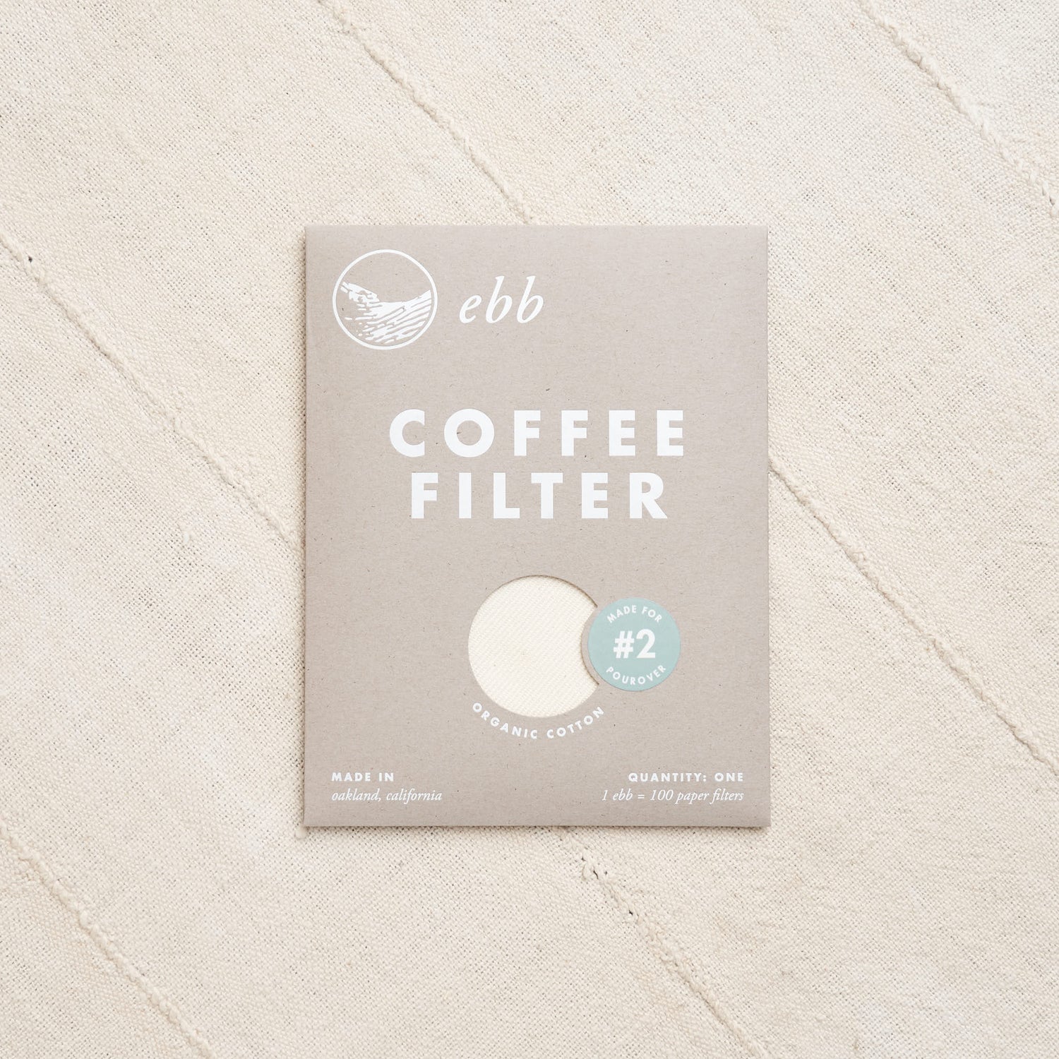 Ebb Organic Cotton Coffee Filters