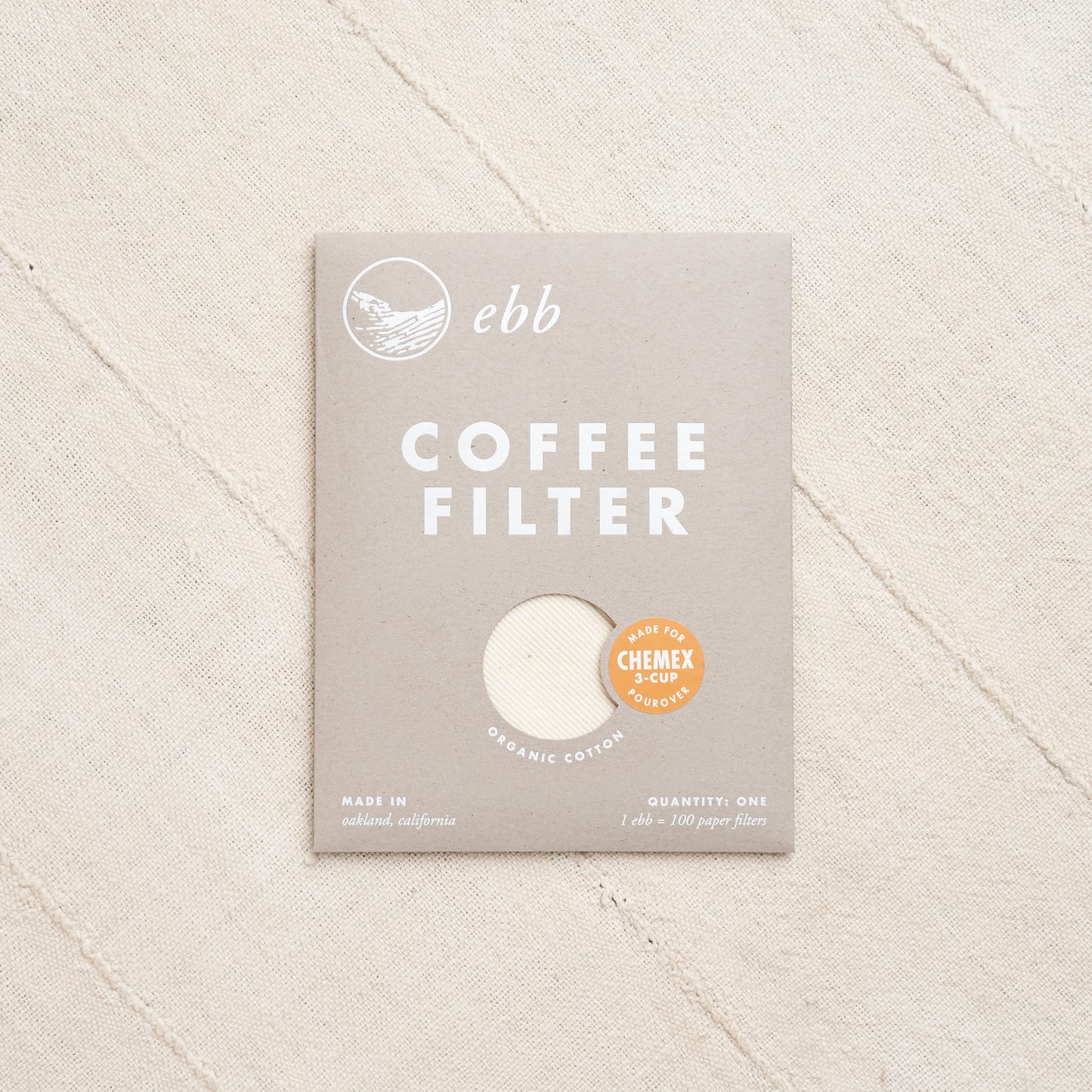 Ebb Organic Cotton Coffee Filters