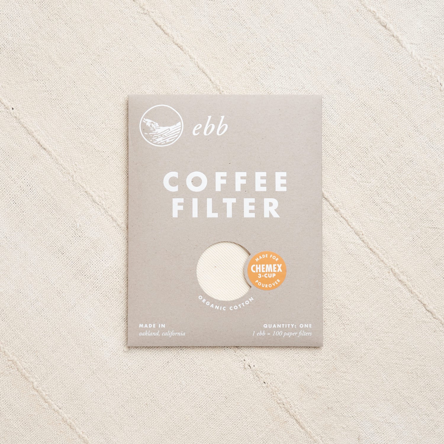 Ebb Organic Cotton Coffee Filters