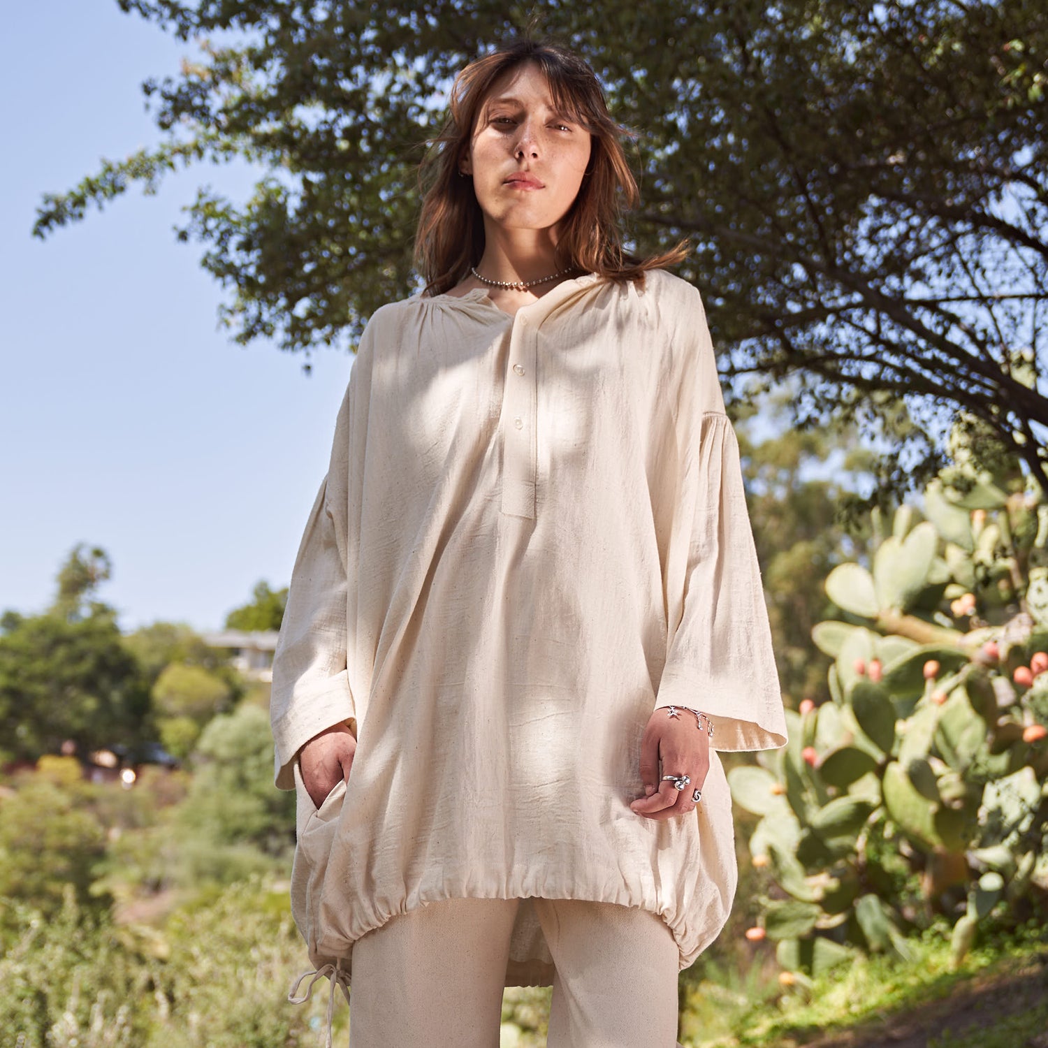 Aline Tunic, Undyed Kala Cotton