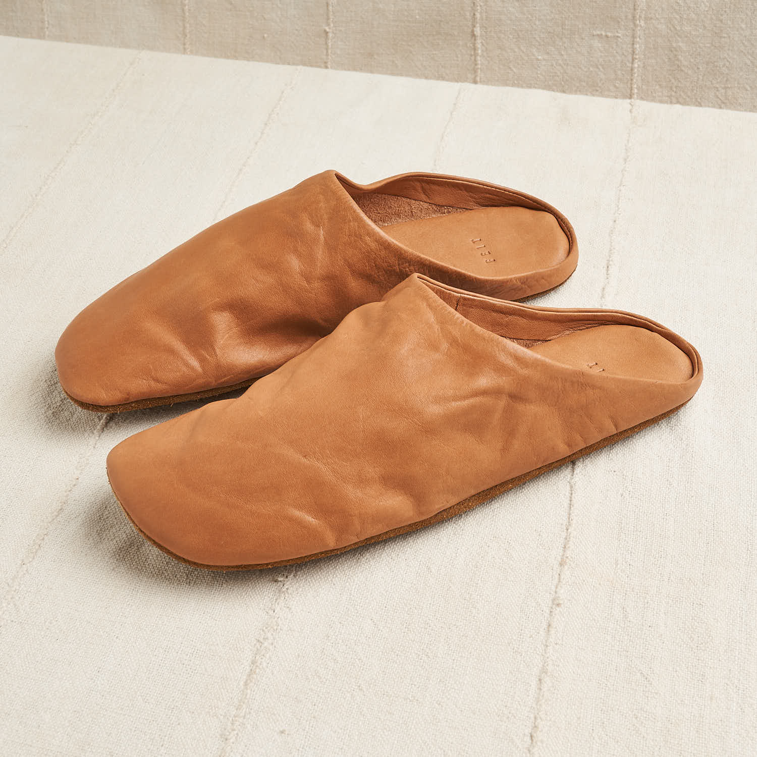 Indoor Slipper, Vegetable Tanned Leather