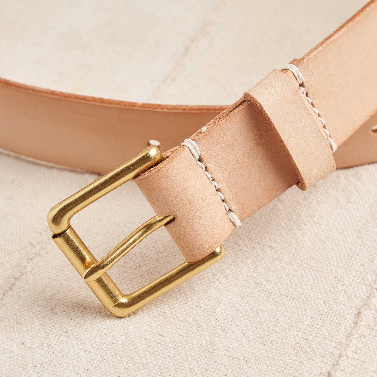 Belt, Natural Vegetable Tanned Leather