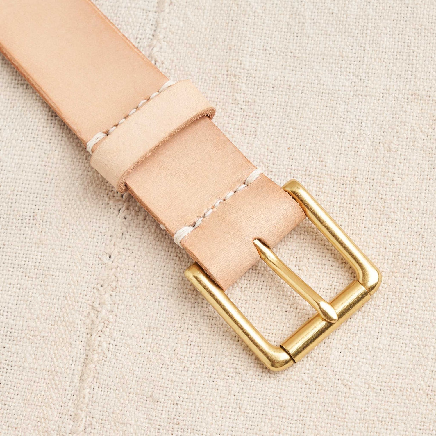 Belt, Natural Vegetable Tanned Leather
