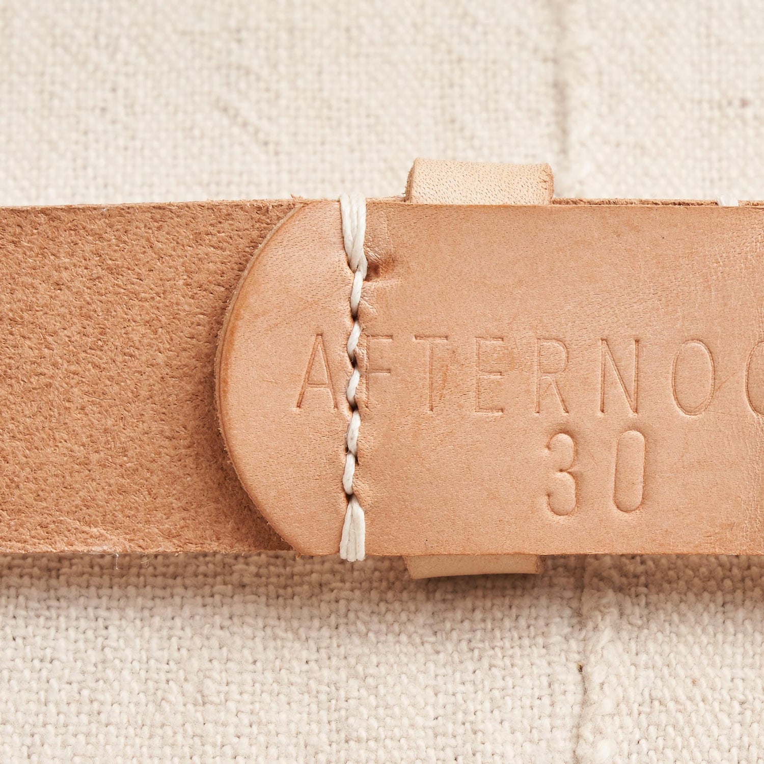 Belt, Natural Vegetable Tanned Leather