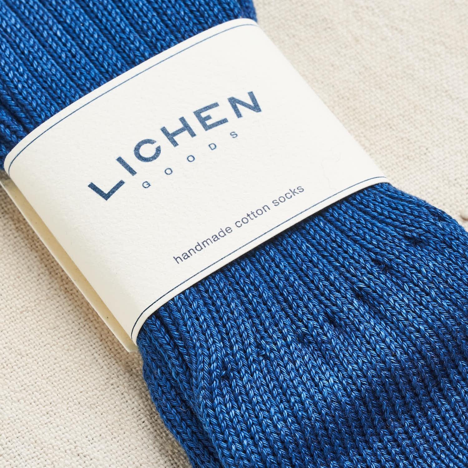 Compostable Cotton Socks, Indigo