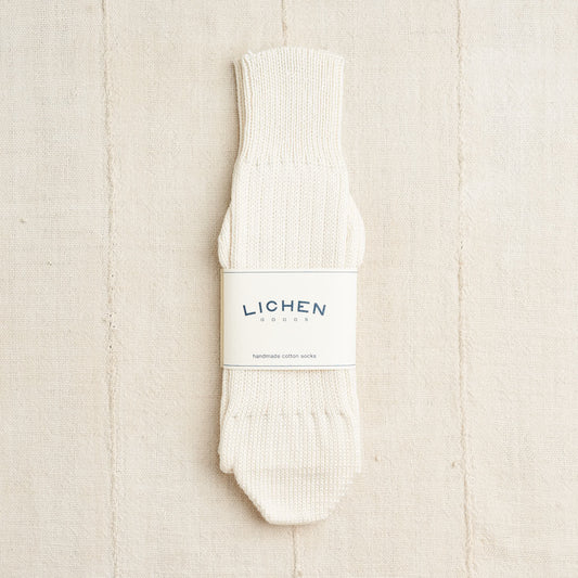 Compostable Cotton Socks, Undyed Cream