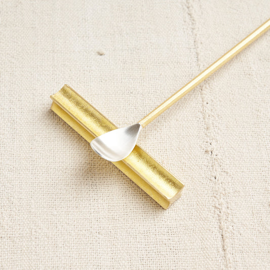 Ihada Silver Plated Brass Multipurpose Muddler / Jam Spoon