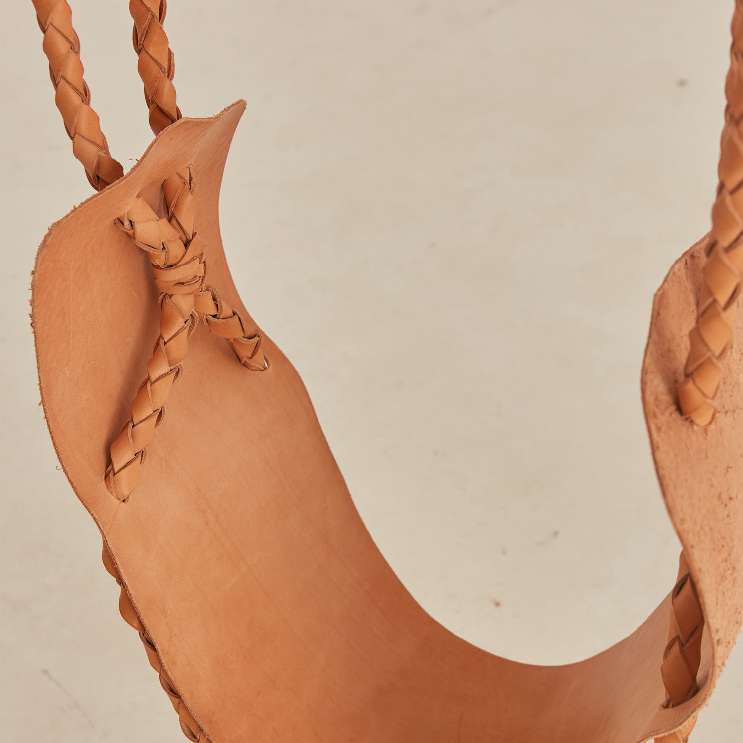 Braided Hammock, Vegetable Tanned Leather