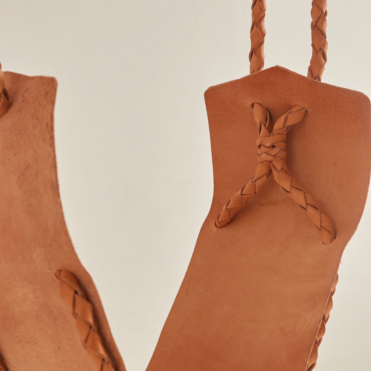 Braided Hammock, Vegetable Tanned Leather