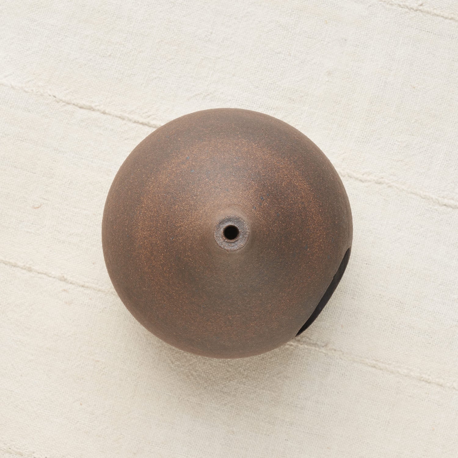 Ceramic Bird Feeder, Espresso