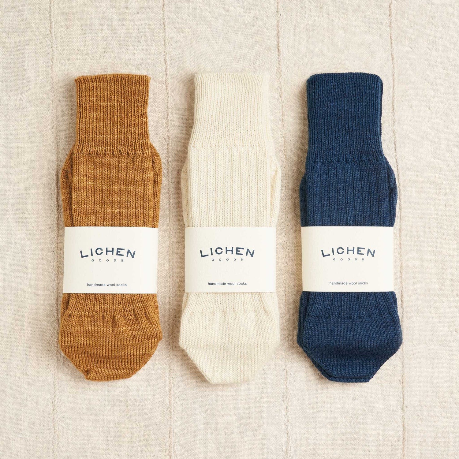 100% Wool Socks, Indigo