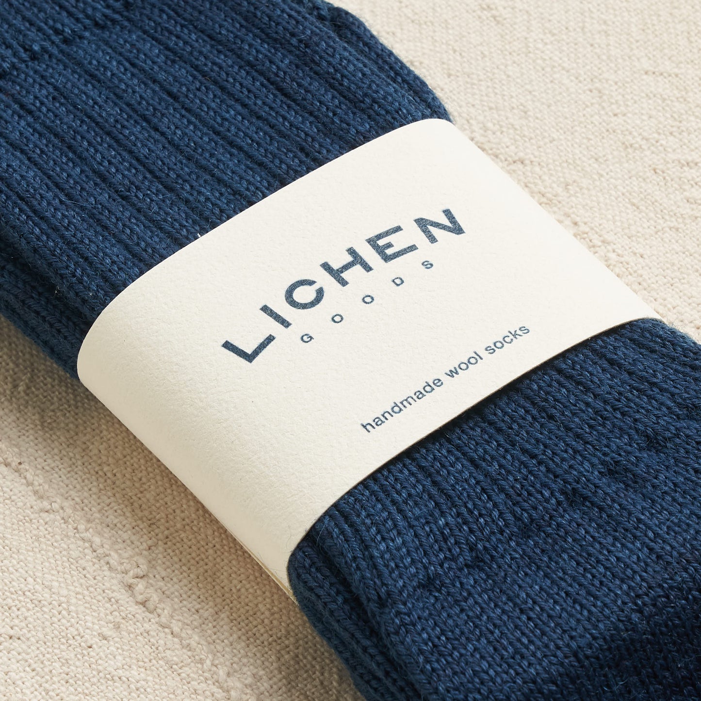 100% Wool Socks, Indigo