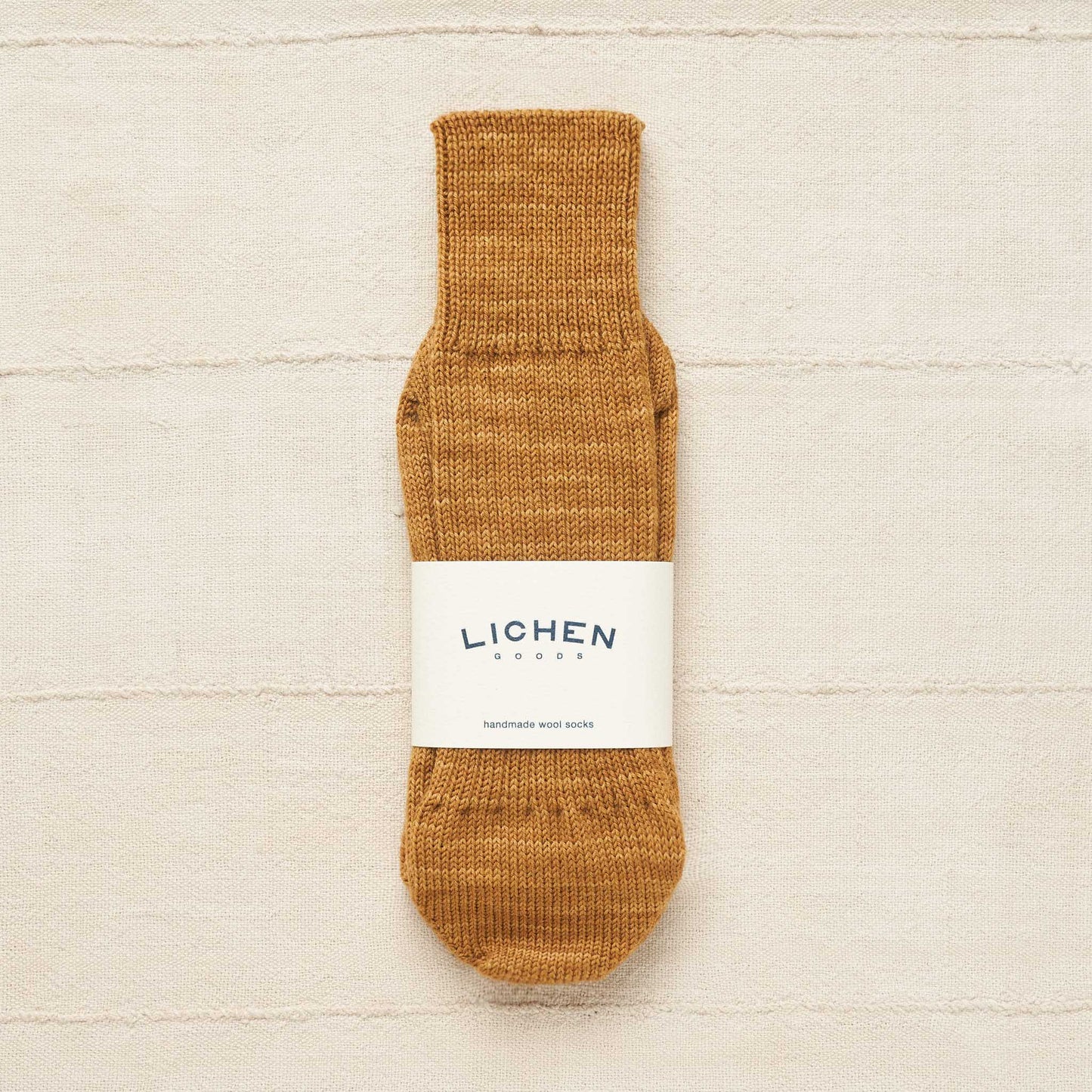 100% Wool Socks, Usnea Bronze