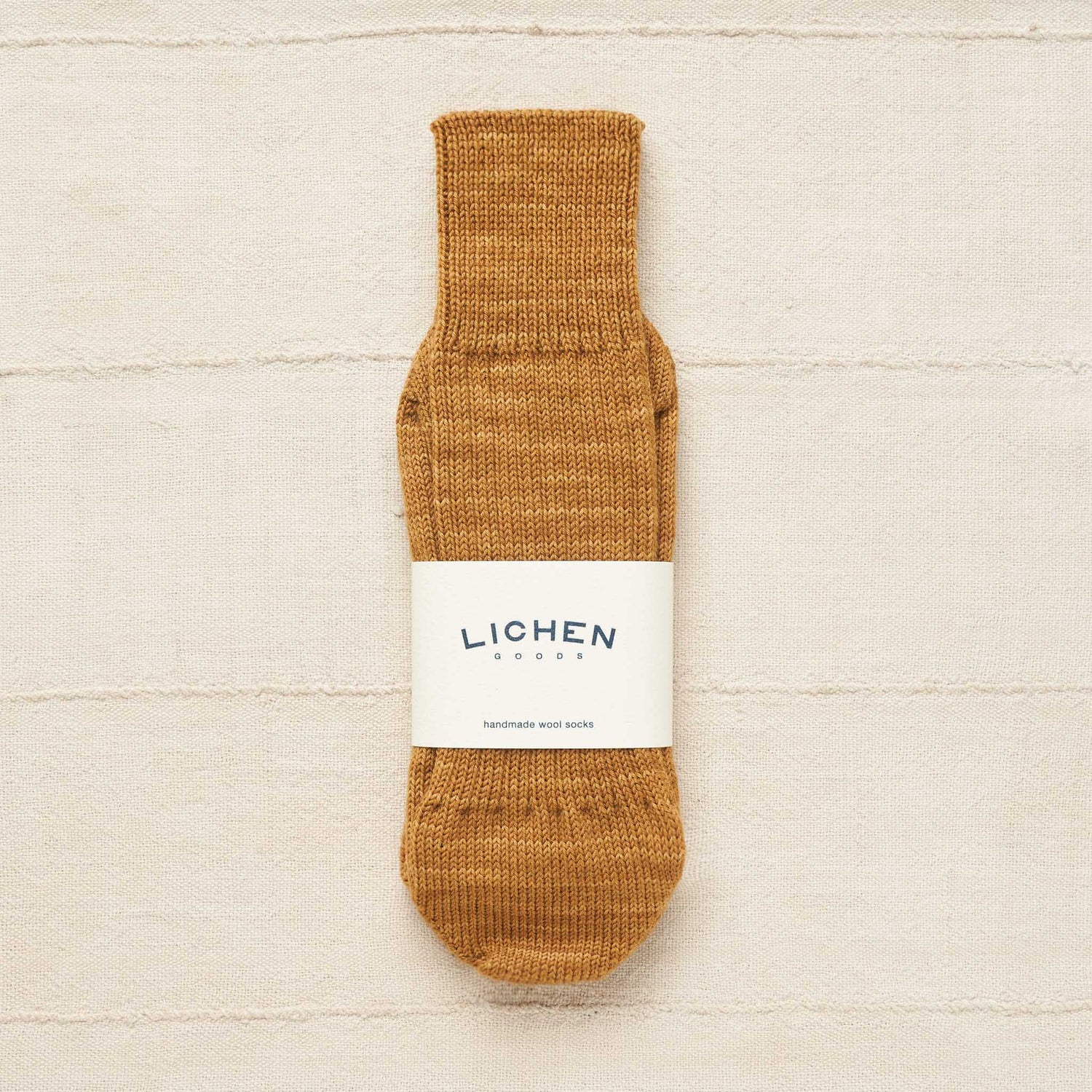 100% Wool Socks, Usnea Bronze