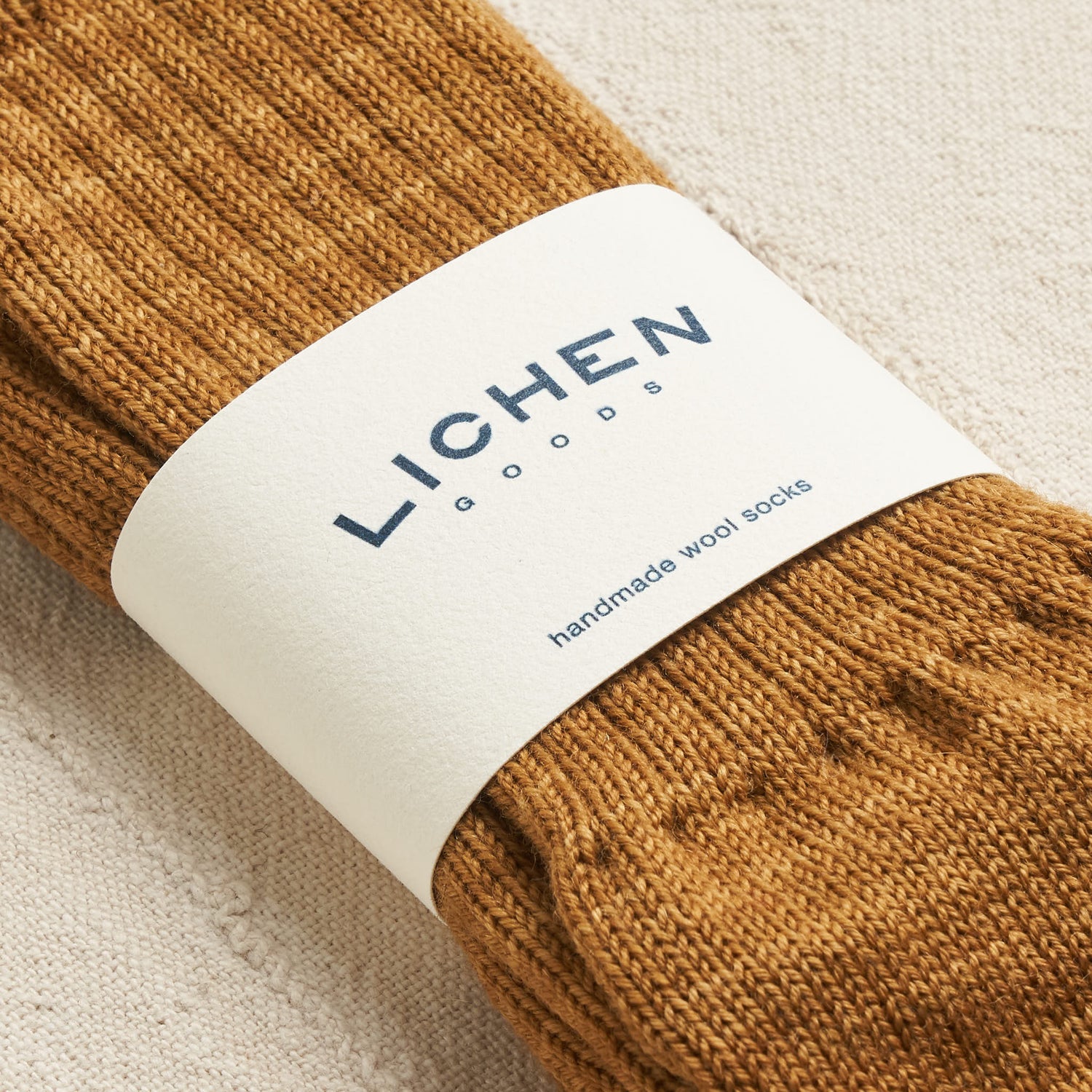 100% Wool Socks, Usnea Bronze