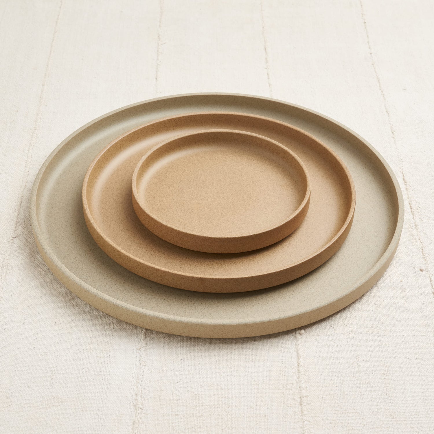 Plate, Unglazed Porcelain