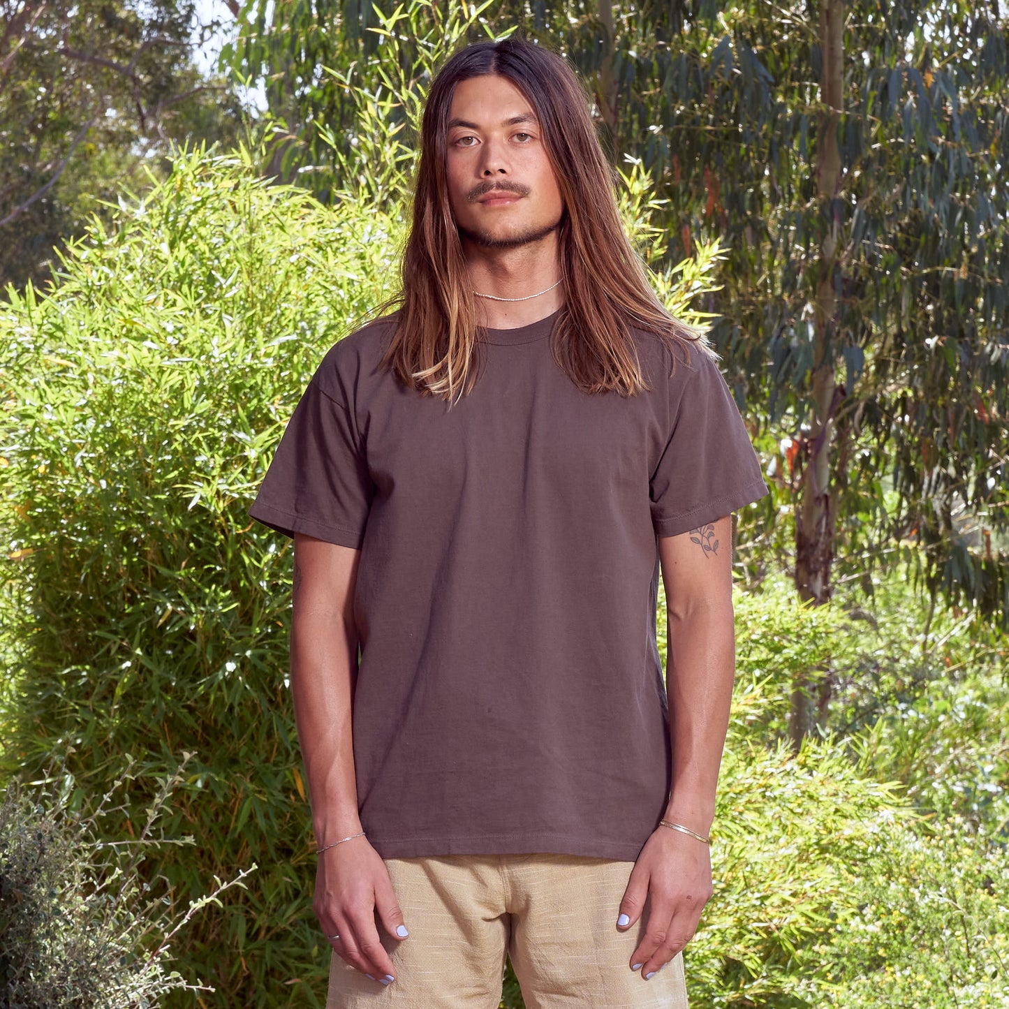 Classic Tee, Cutch Brown Organic Cotton Jersey