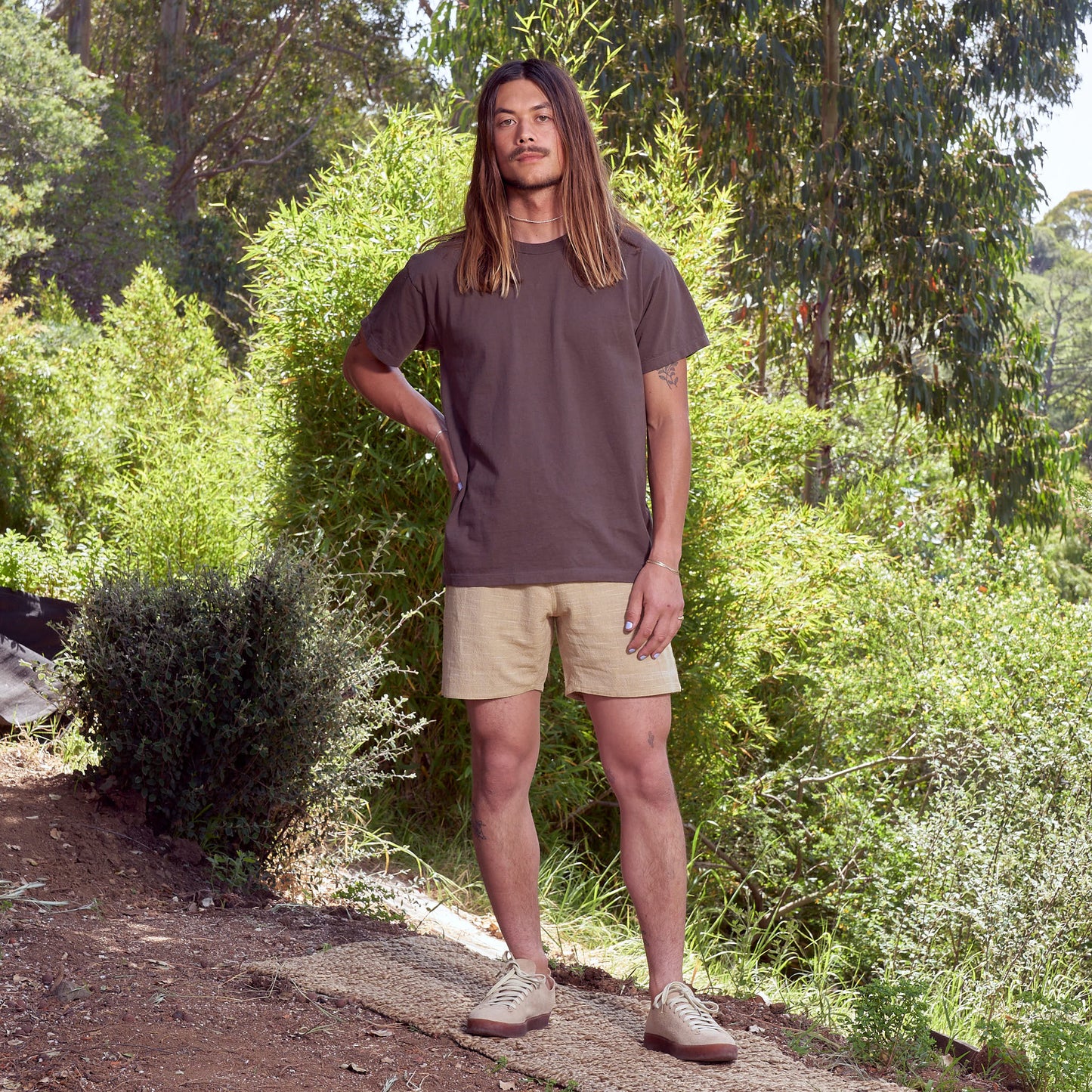 Classic Tee, Cutch Brown Organic Cotton Jersey