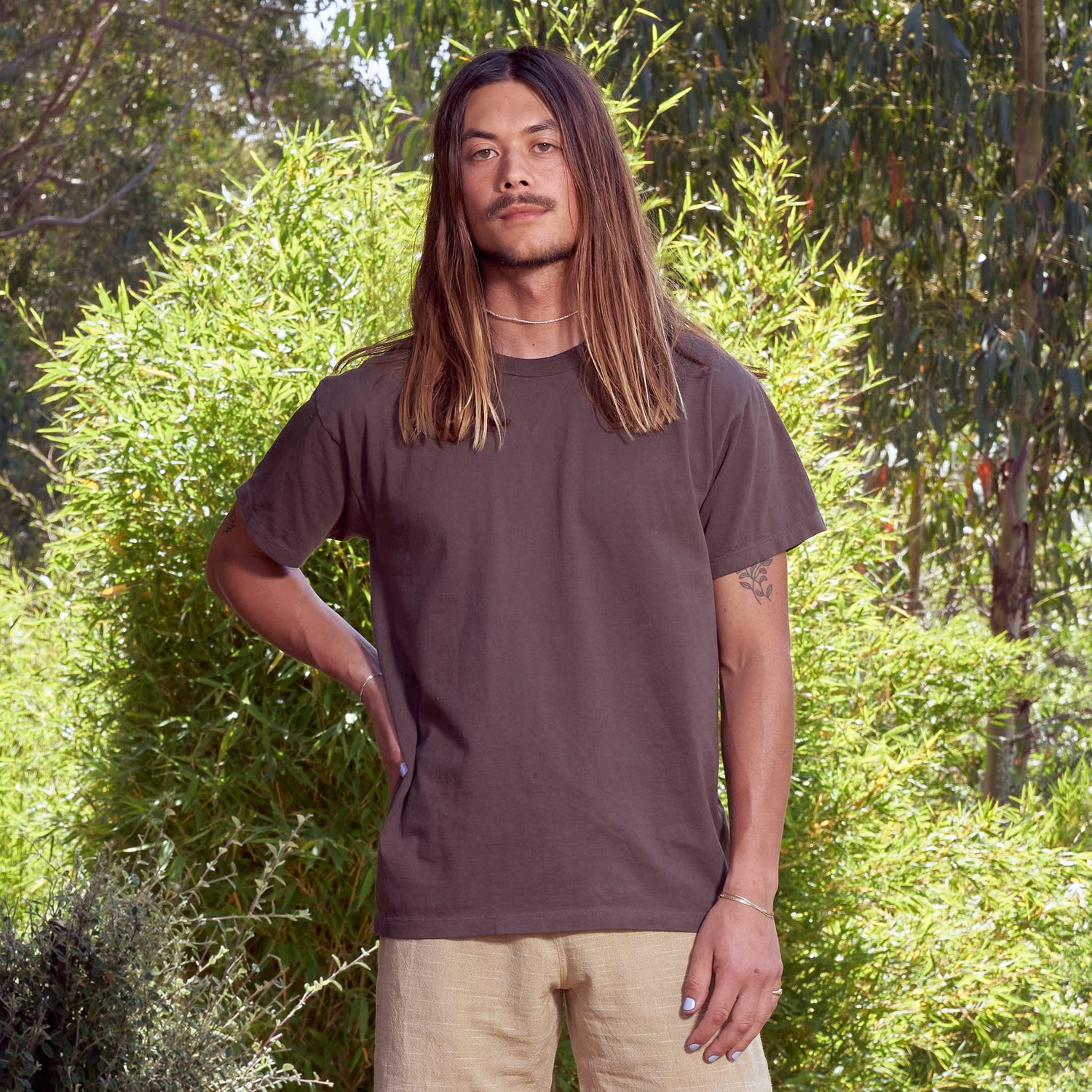 Classic Tee, Cutch Brown Organic Cotton Jersey