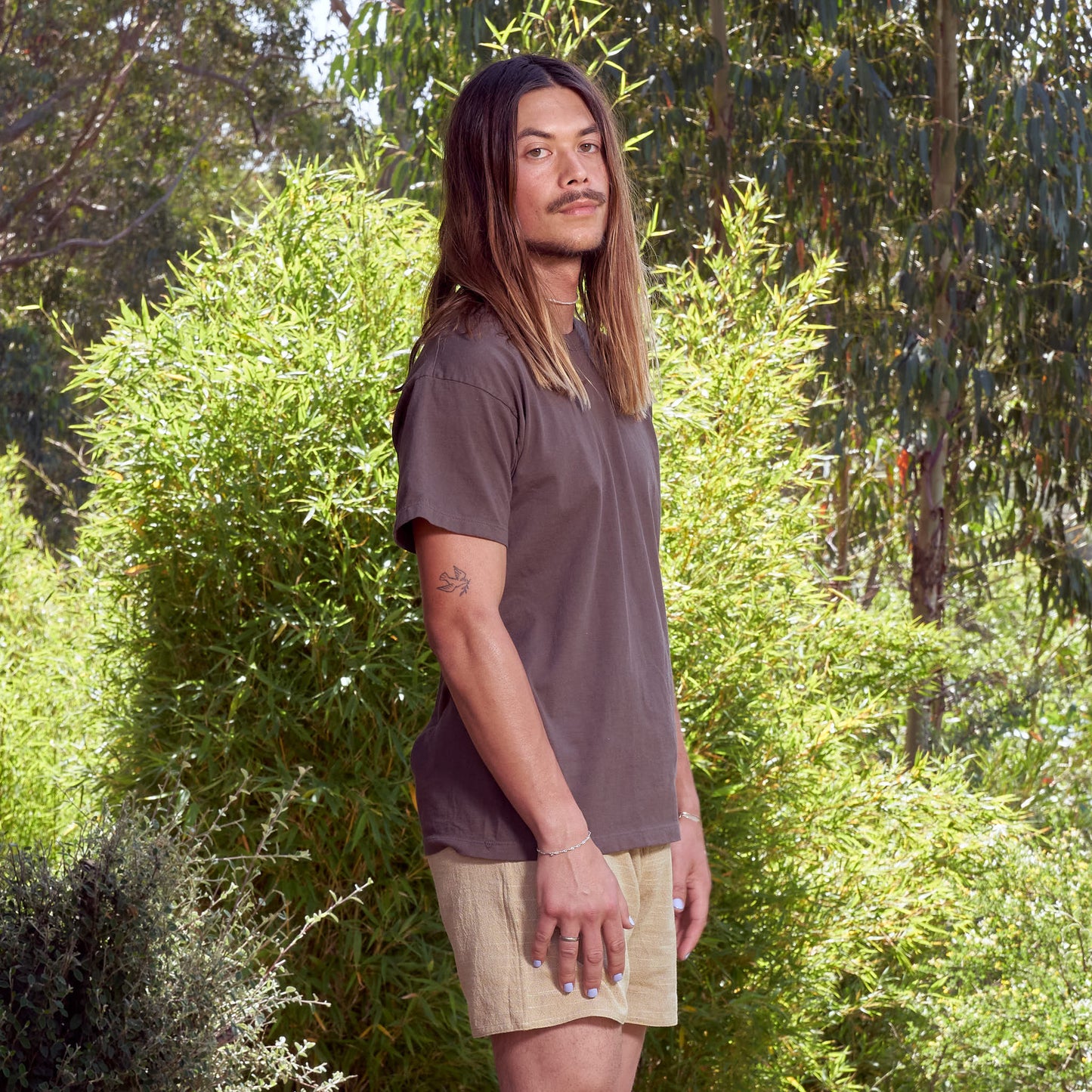 Classic Tee, Cutch Brown Organic Cotton Jersey