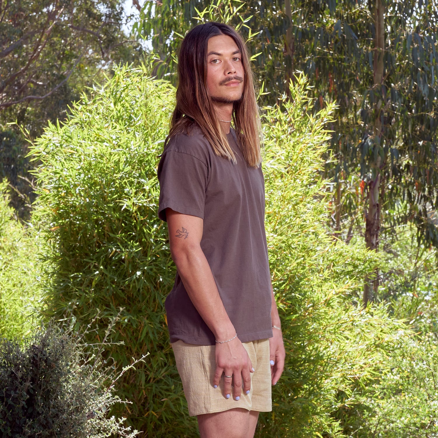 Classic Tee, Cutch Brown Organic Cotton Jersey