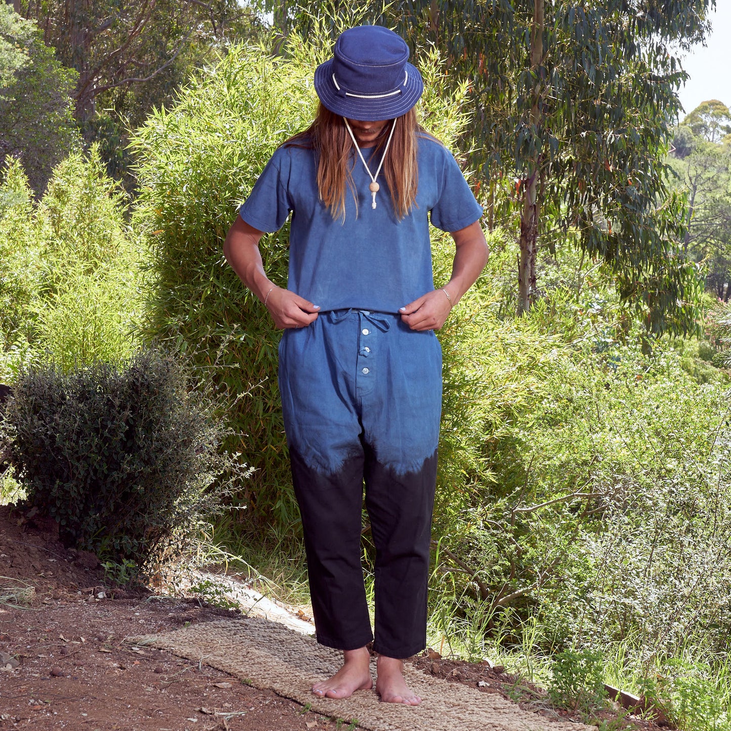 Parachute Pants, Two-Tone Dipped Natural Cotton Canvas