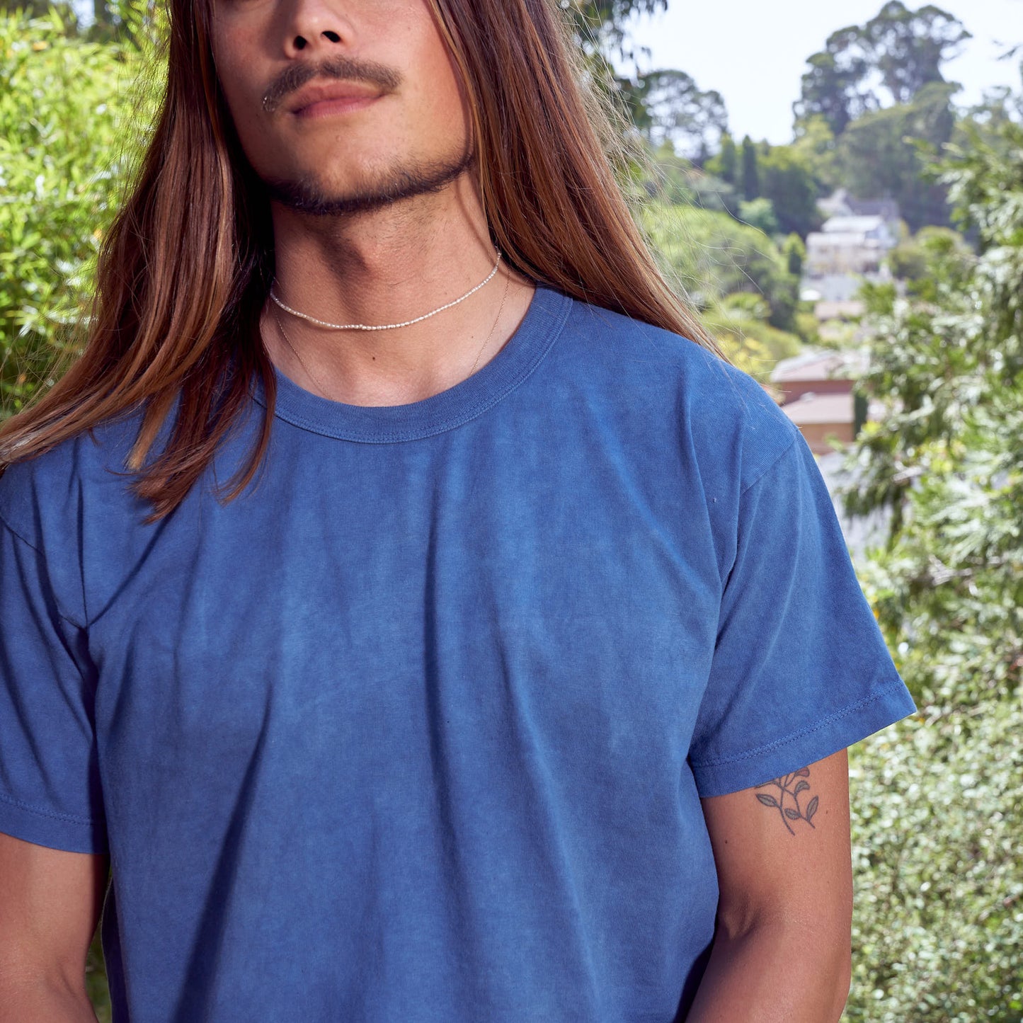 Classic Tee, Indigo Organic Cotton Jersey
