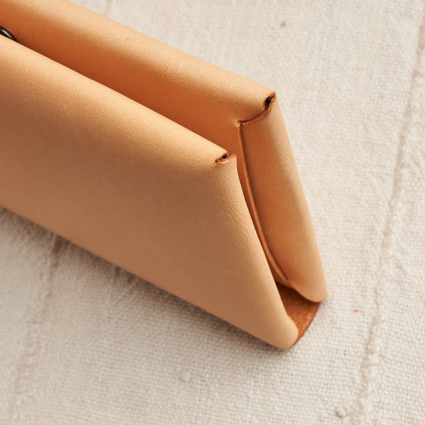 Woven Passport Wallet, Natural Vegetable Tanned Leather