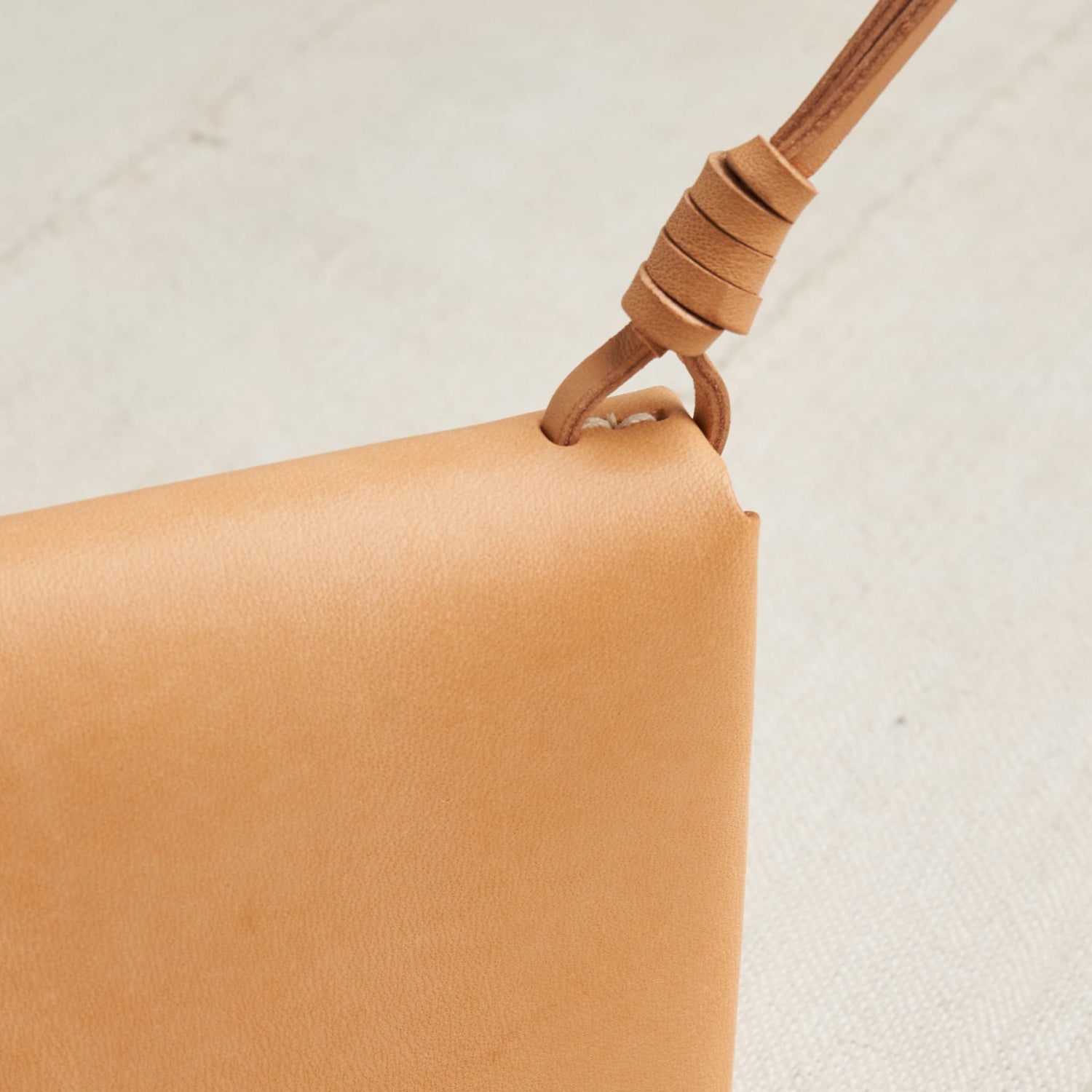 Woven Passport Wallet, Natural Vegetable Tanned Leather