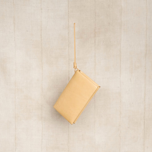 Woven Passport Wallet, Natural Vegetable Tanned Leather